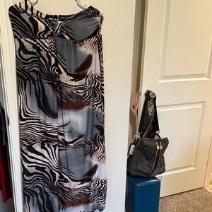 Studio West Zebra Pattern Skirt